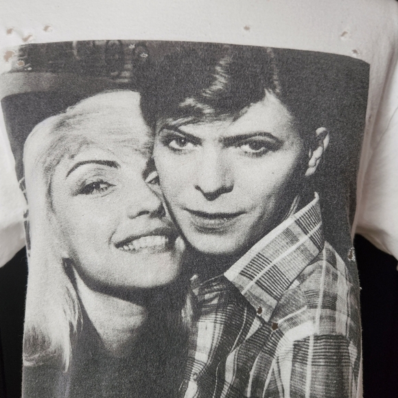 Blondie & David Bowie T-Shirt Size S/M - Picture 3 of 11